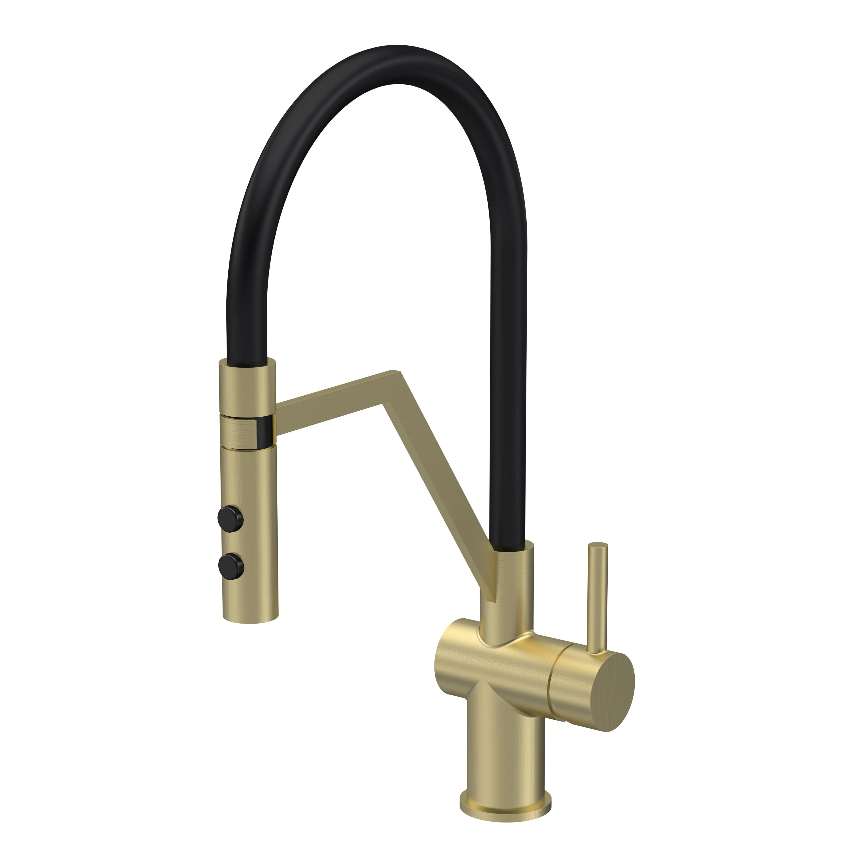 Ravi Mono Single Lever Brushed Brass - Brushed Brass - Image 2