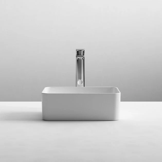 Rectangular Sit-On Countertop Basin 365mm Wide - Image 2
