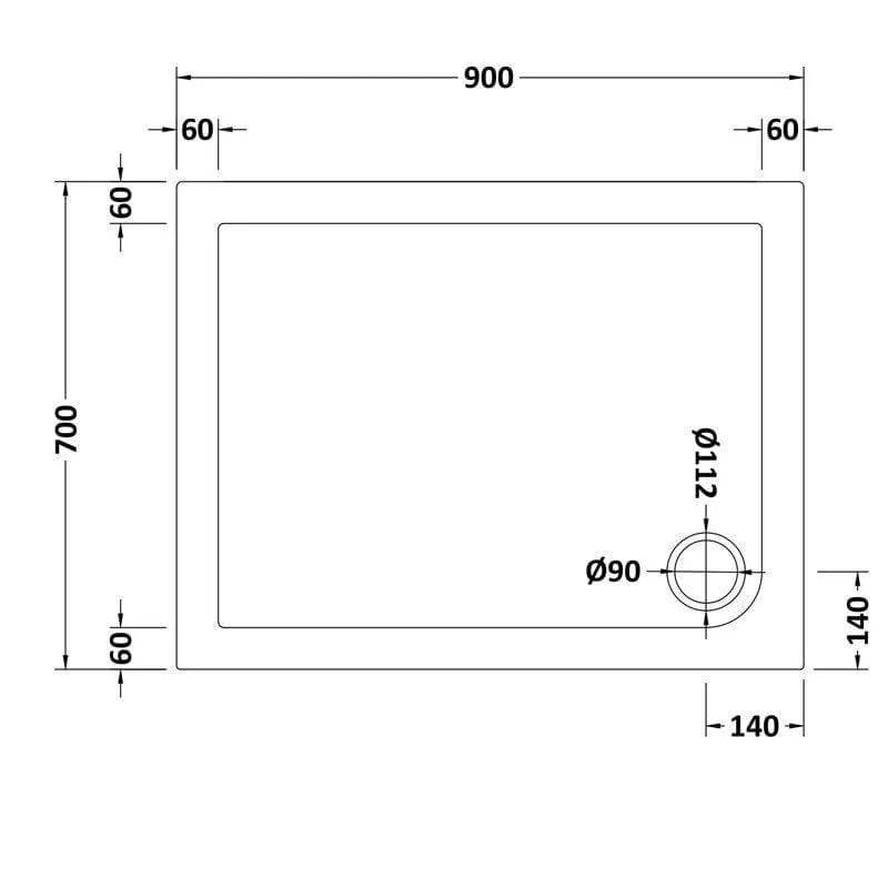 Rectangular Slate Grey Stone Shower Trays - Image 2