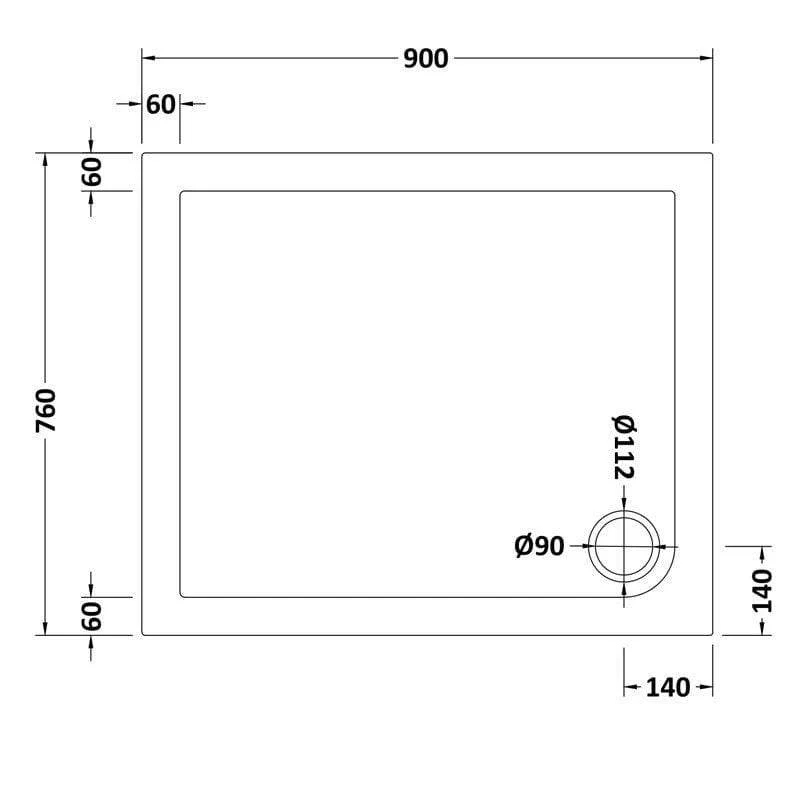 Rectangular Slate Grey Stone Shower Trays - Image 3