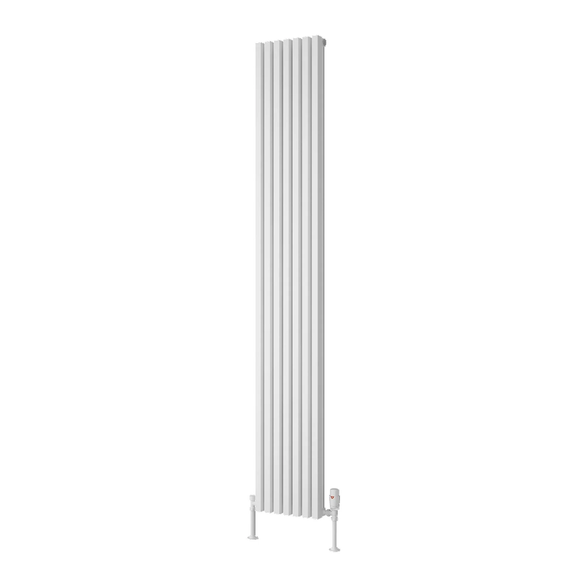 Reina Albano Vertical Aluminium Radiator - 1800 x 270mm - White