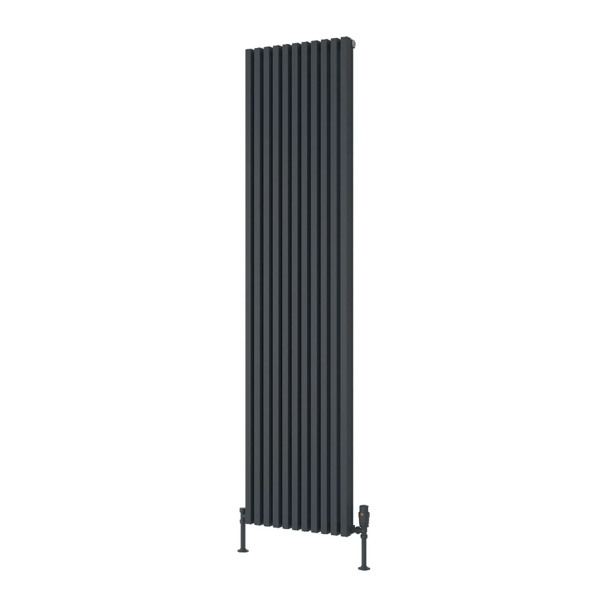 Reina Albano Vertical Aluminium Radiator - 1800 x 430mm - Anthracite