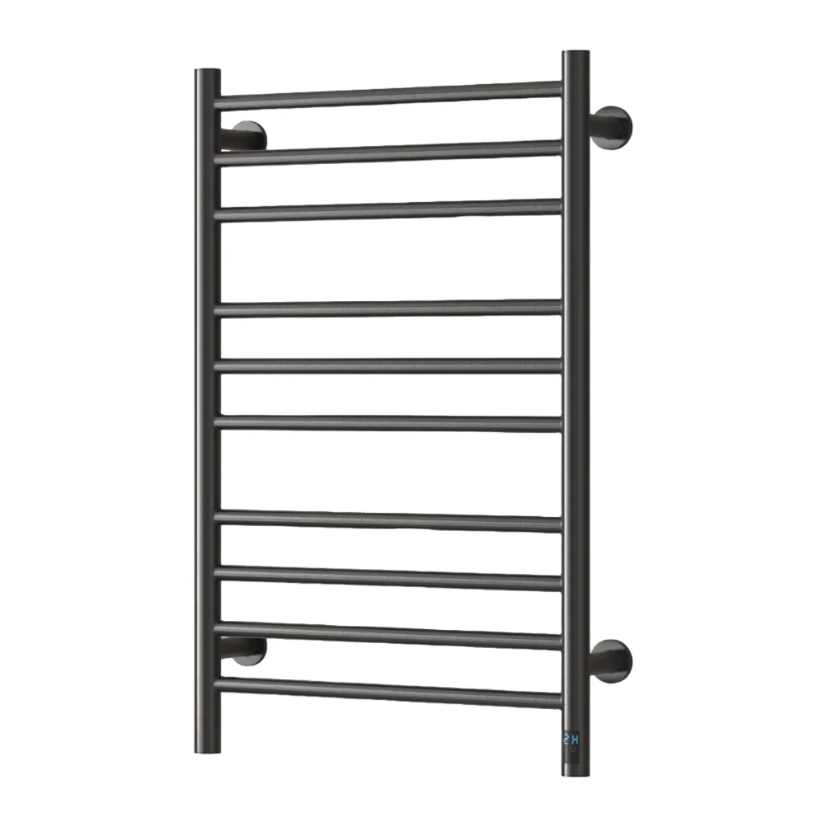 Reina Arnage Vertical Dry Electric Heated Towel Rail - 800 x 500mm - Brushed Gun Metal