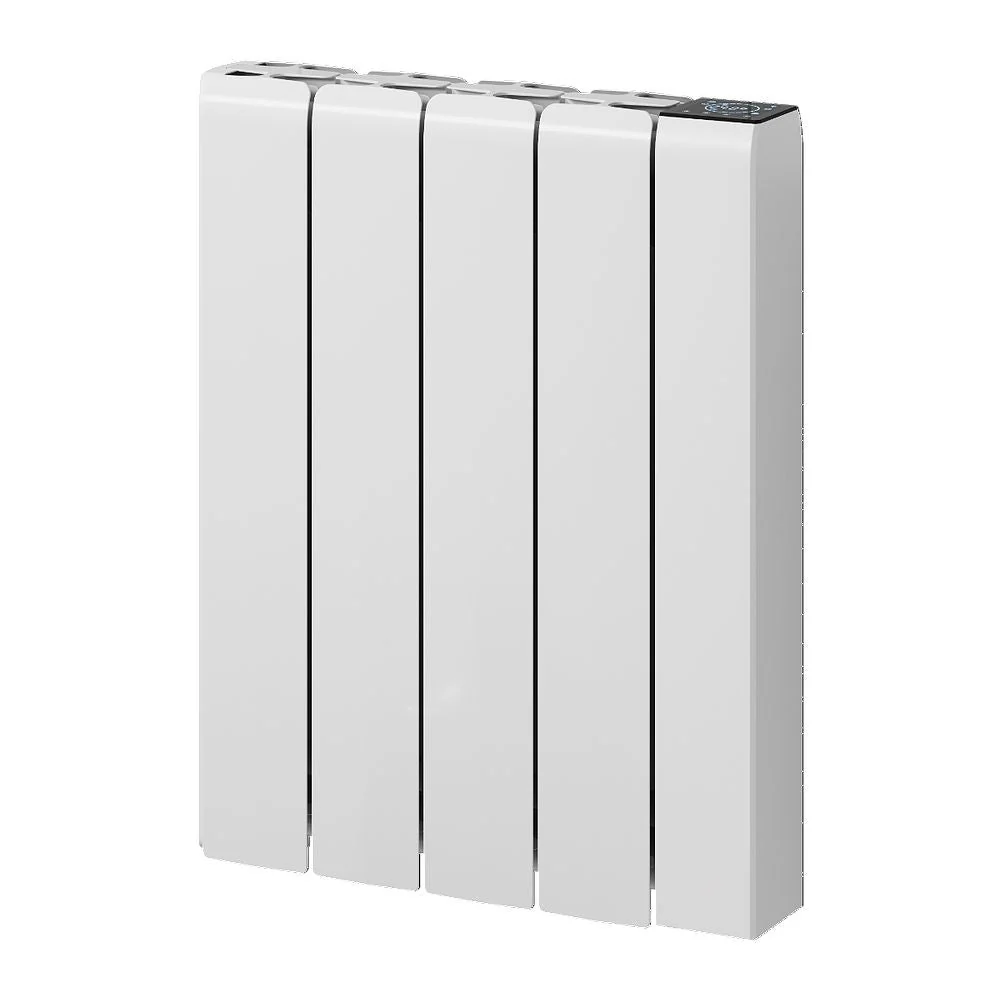 Reina Aron Horizontal Die Cast Ceramic WIFI Electric Aluminium Radiator - 570 x 450mm - White