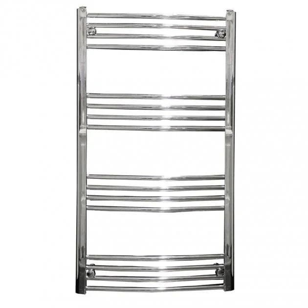 Reina Capo 1200 x 600mm Electric Curved Chrome Heated Towel Rail