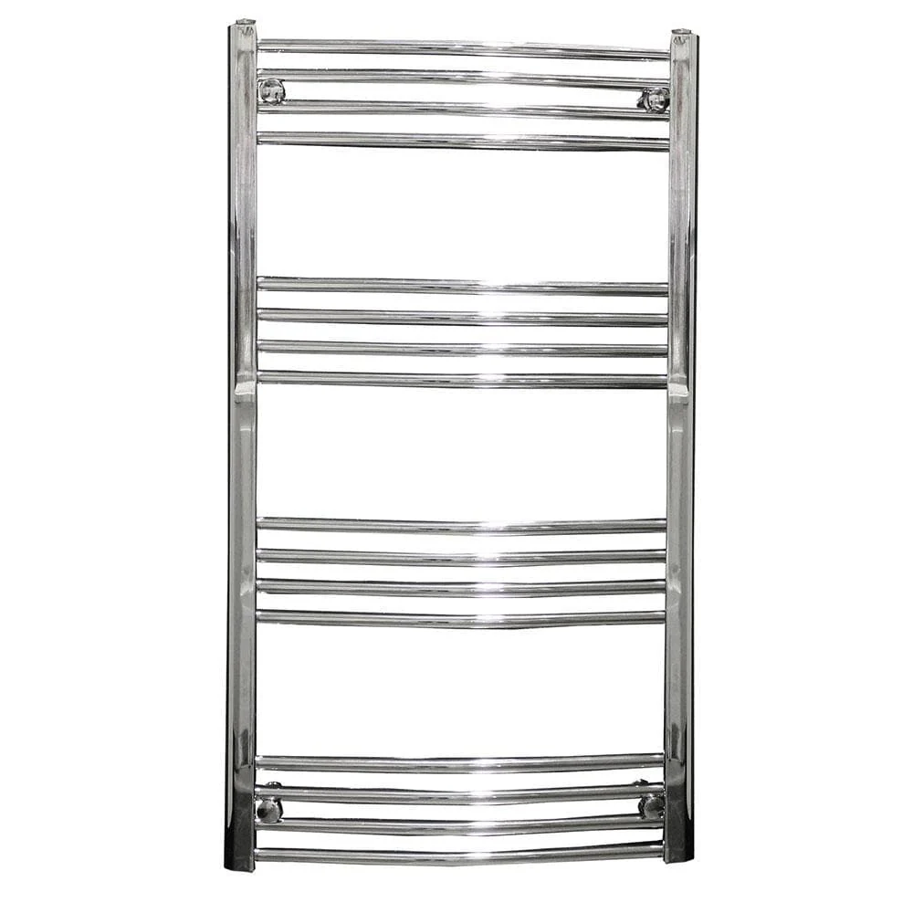 Chord 800 x 400mm Curved Heated Towel Rail