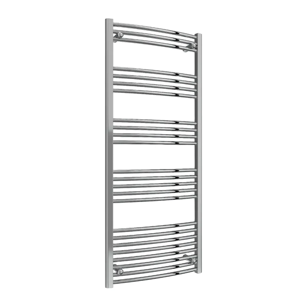 Reina Capo Vertical Curved Electric Towel Rail - 1600 x 600mm - Chrome
