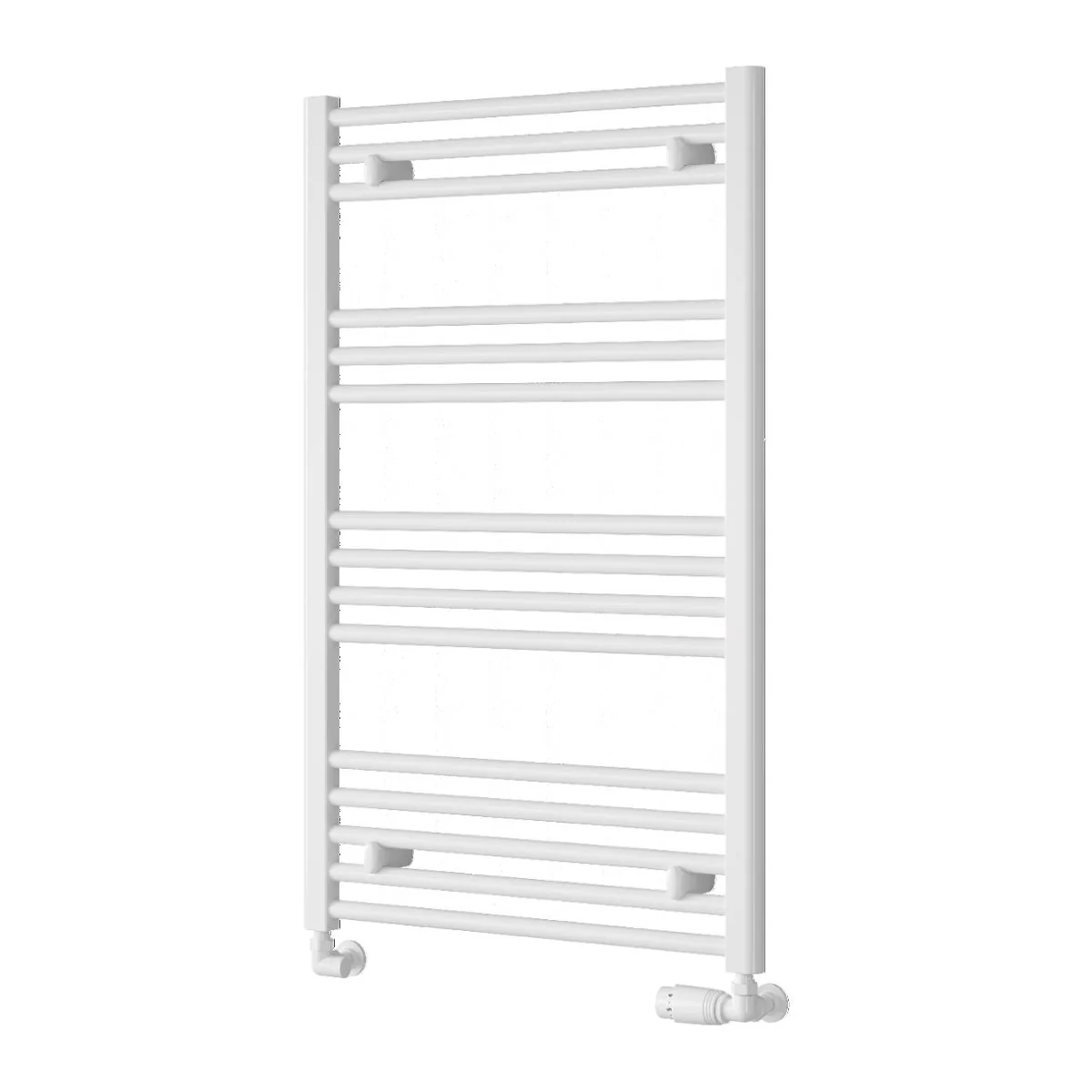 Reina Capo Vertical Flat Straight Heated Towel Rail - 1000 x 600mm - White