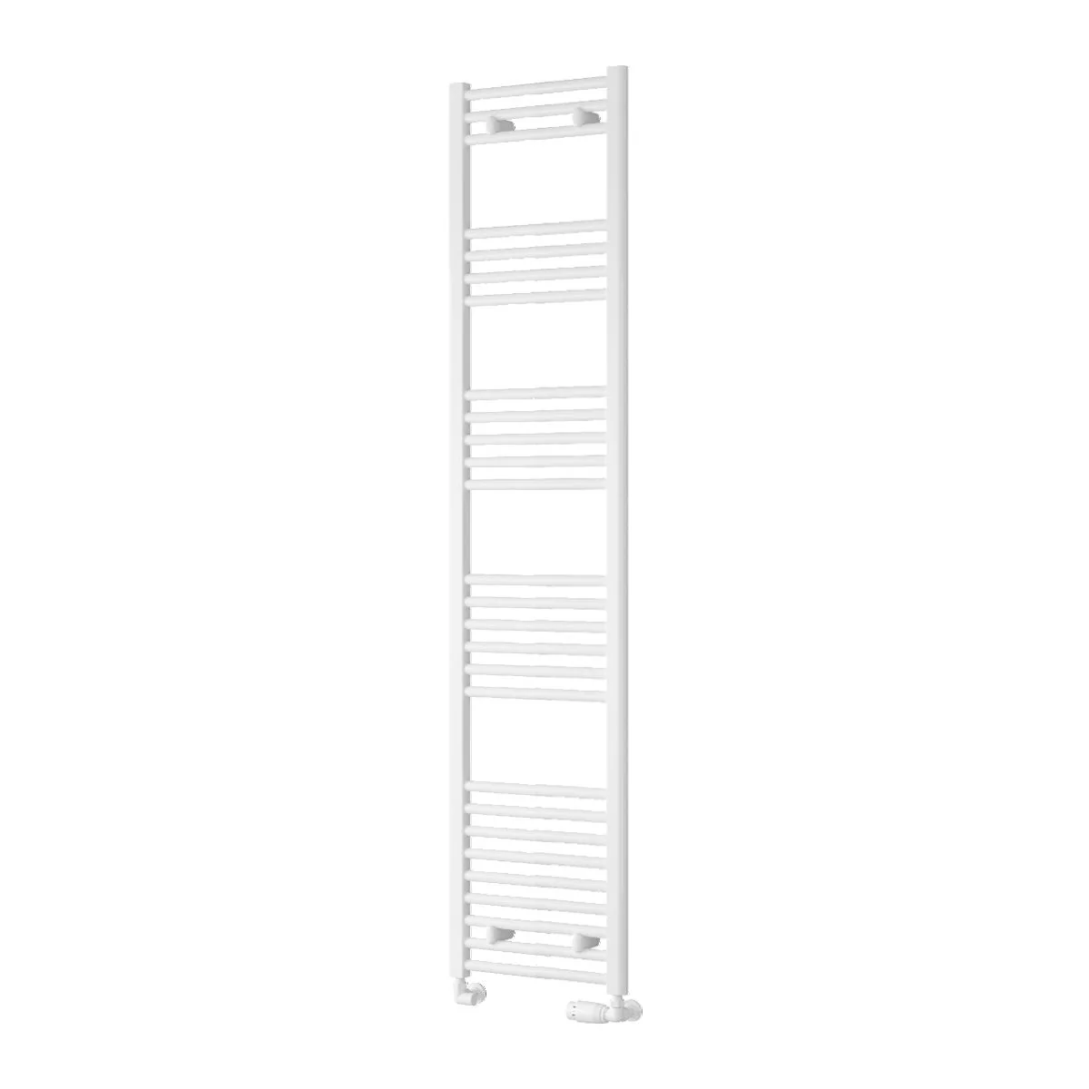 Reina Capo Vertical Flat Straight Heated Towel Rail - 1800 x 400mm - White