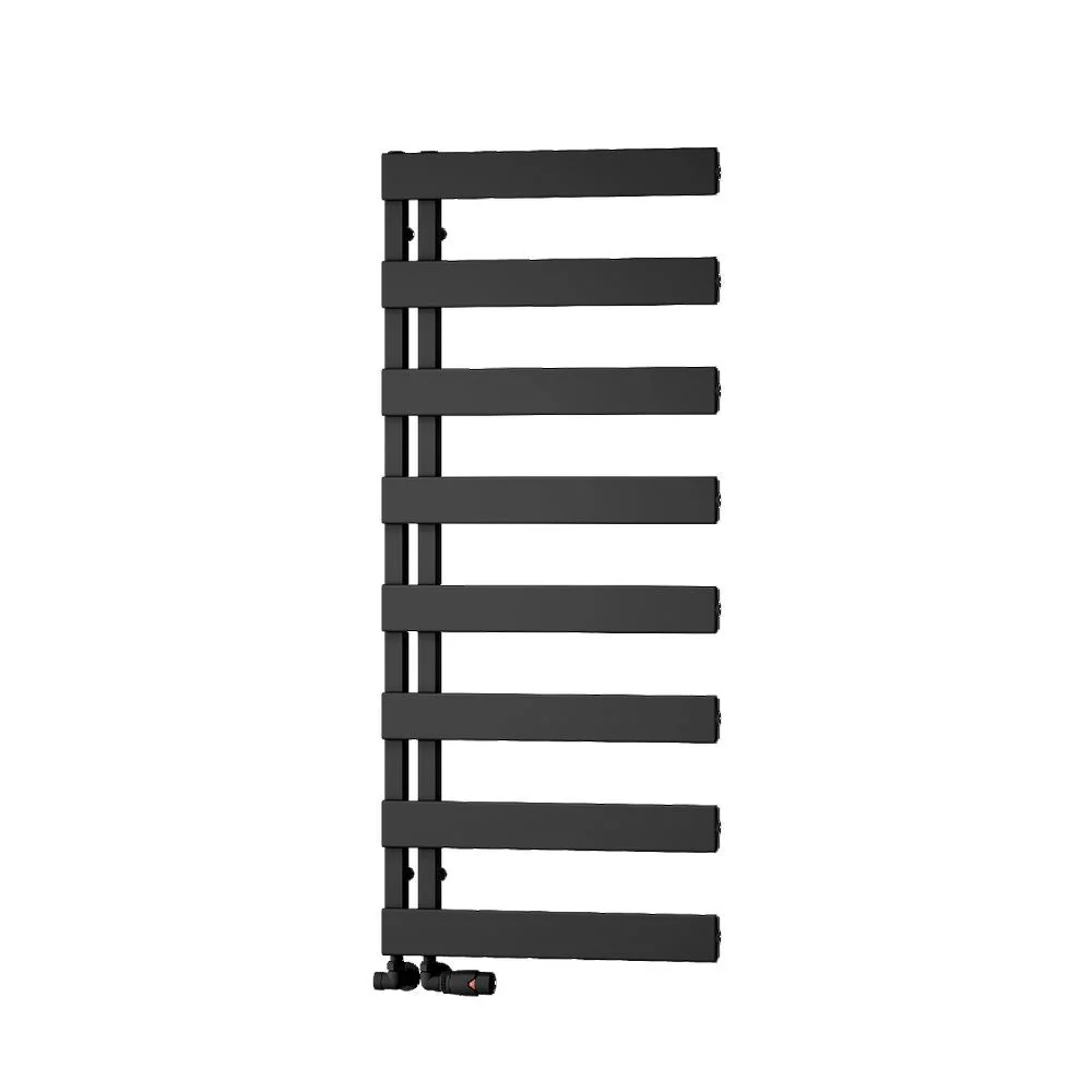 Reina Carpena Aluminium Towel Rail - 1190 x 500mm - Black