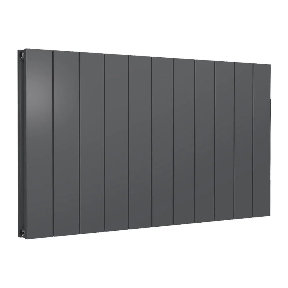 Reina Casina Horizontal Aluminium Radiator - Double / 600 x 1040mm - Anthracite