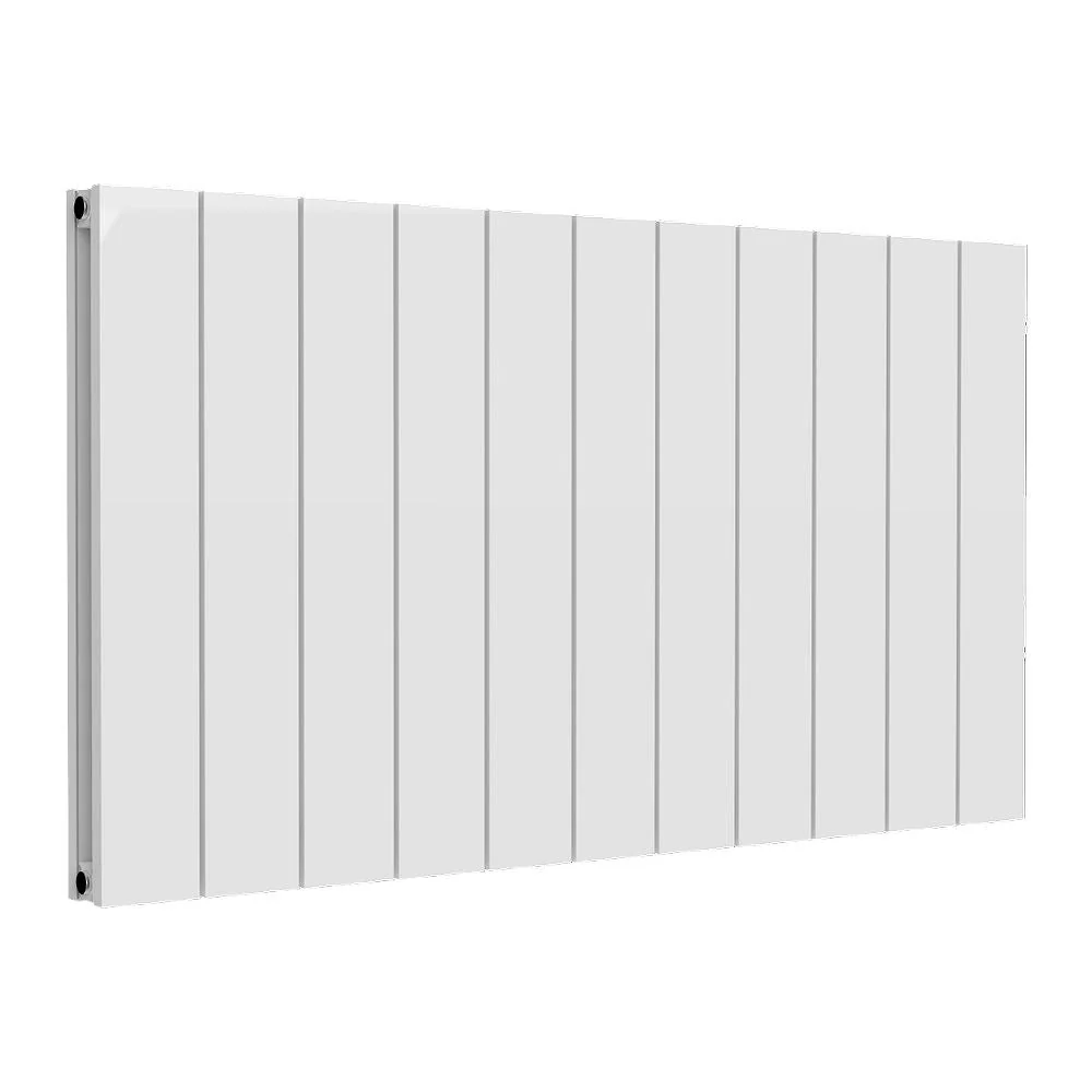 Reina Casina Horizontal Aluminium Radiator - Double / 600 x 1040mm - White