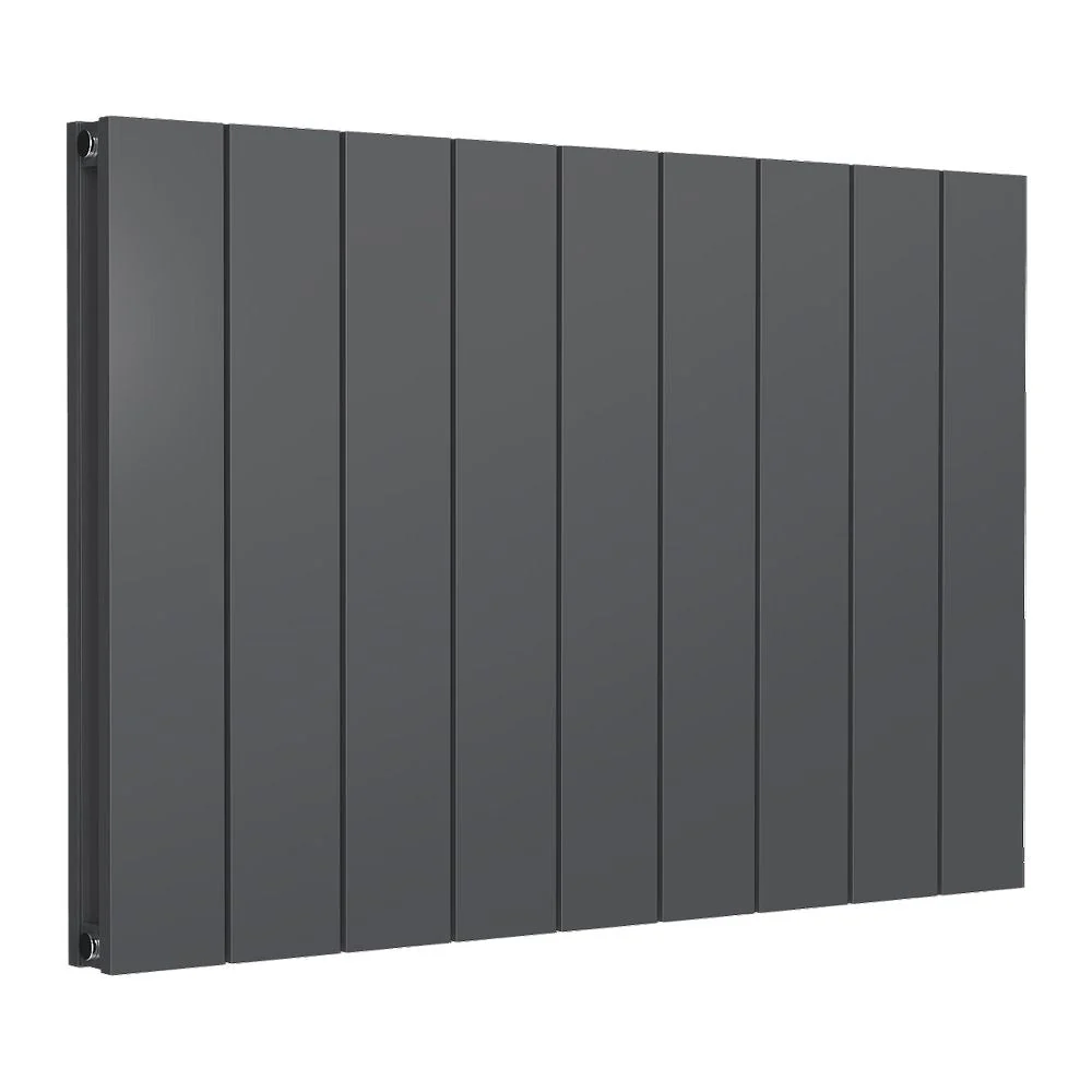 Reina Casina Horizontal Aluminium Radiator - Double / 600 x 850mm - Anthracite
