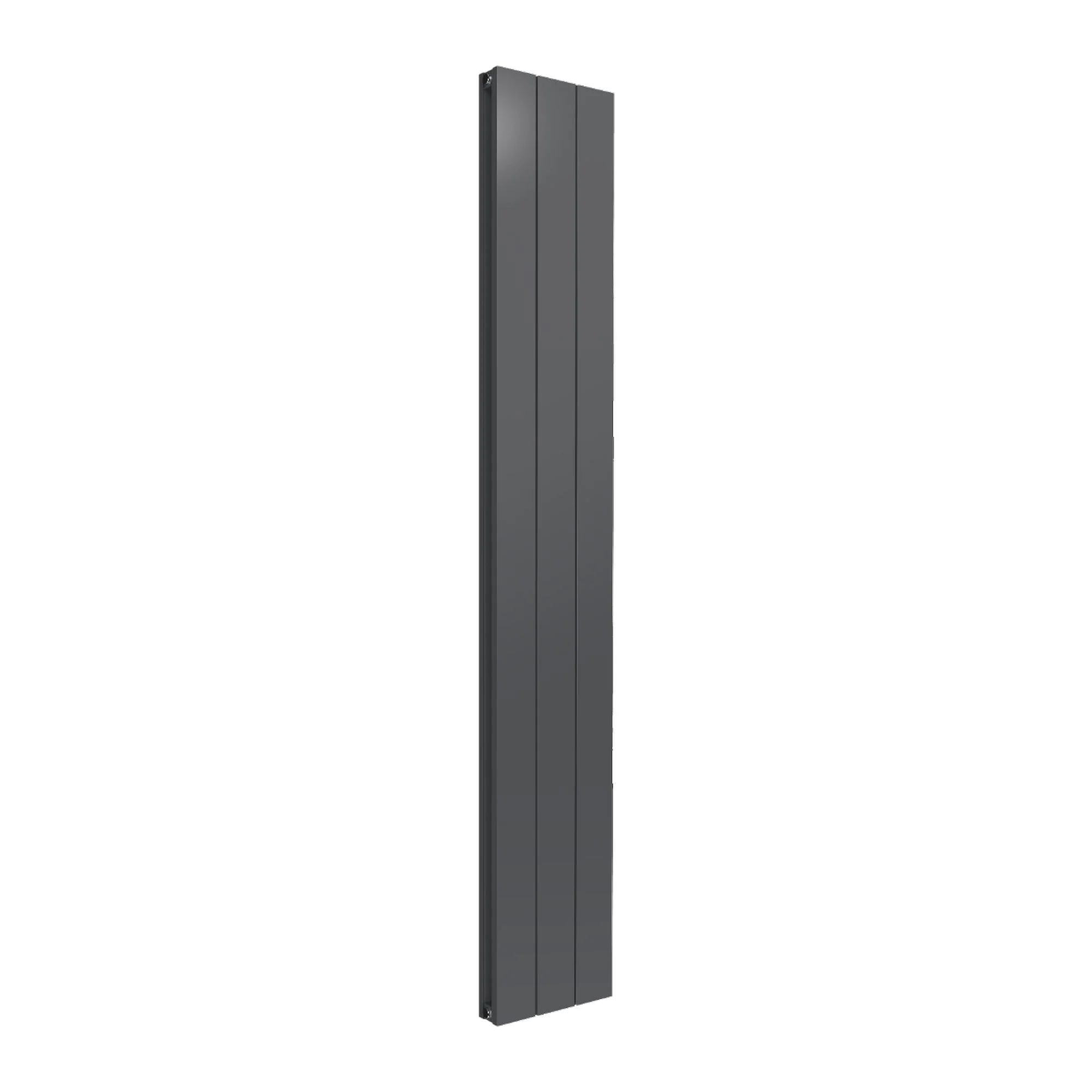 Reina Casina Vertical Aluminium Radiator - Double / 1800 x 280mm - Anthracite