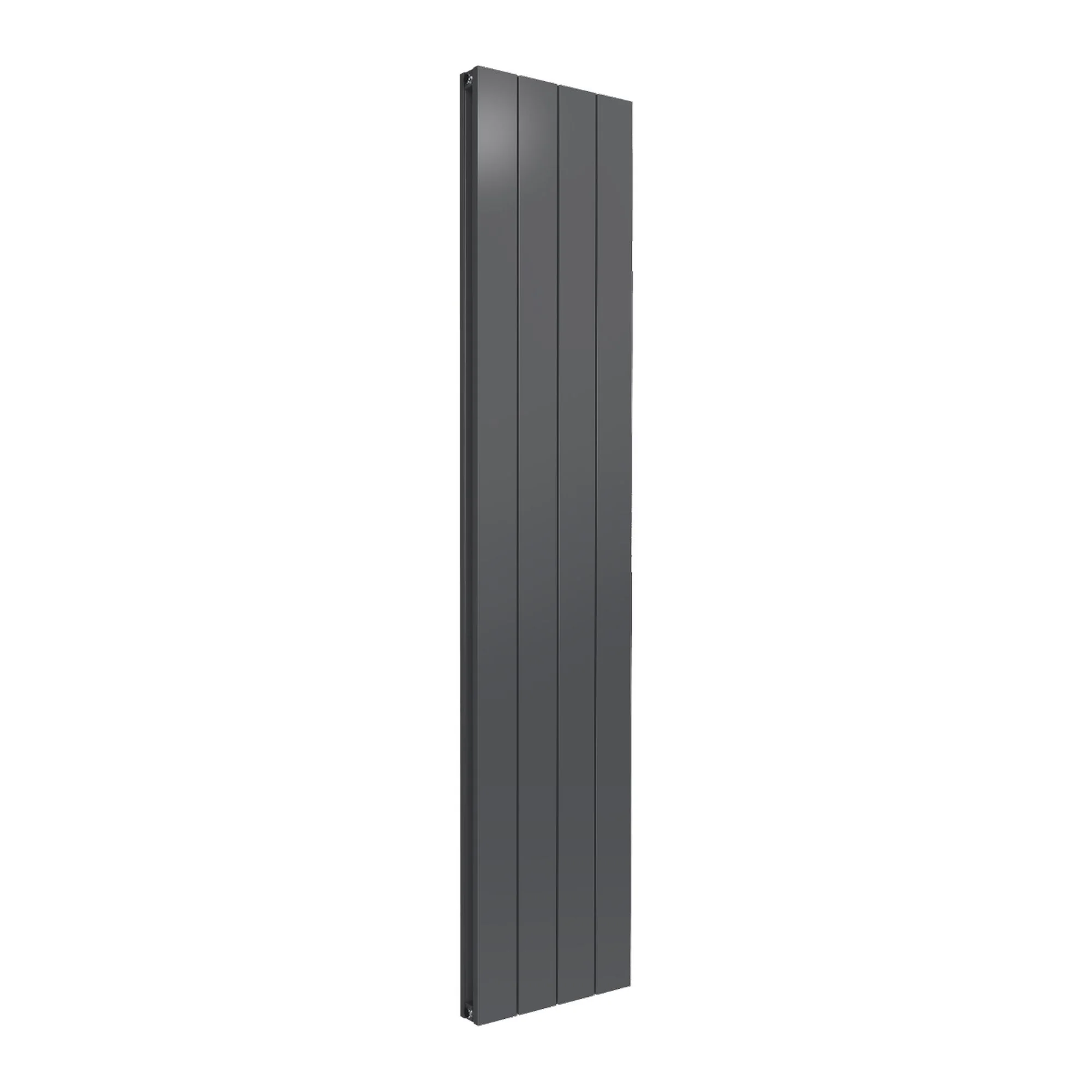 Reina Casina Vertical Aluminium Radiator - Double / 1800 x 375mm - Anthracite