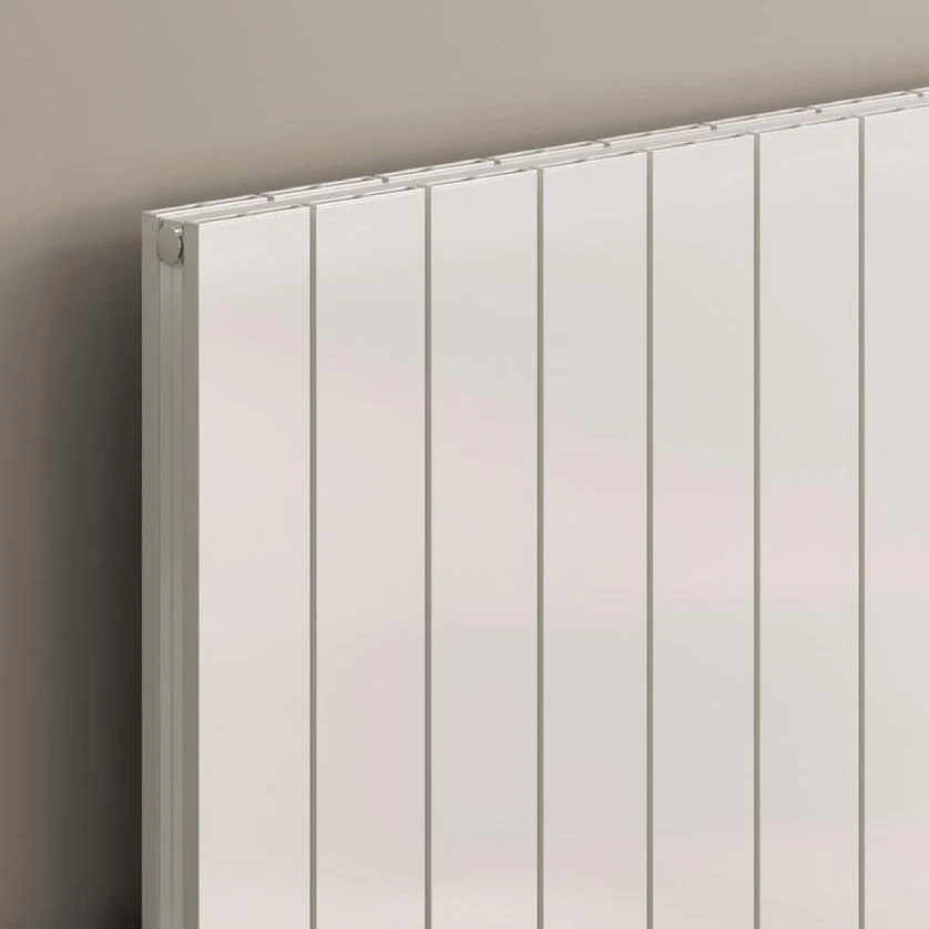 Reina Casina Vertical Aluminium Radiator - Double / 1800 x 660mm - White - Image 2