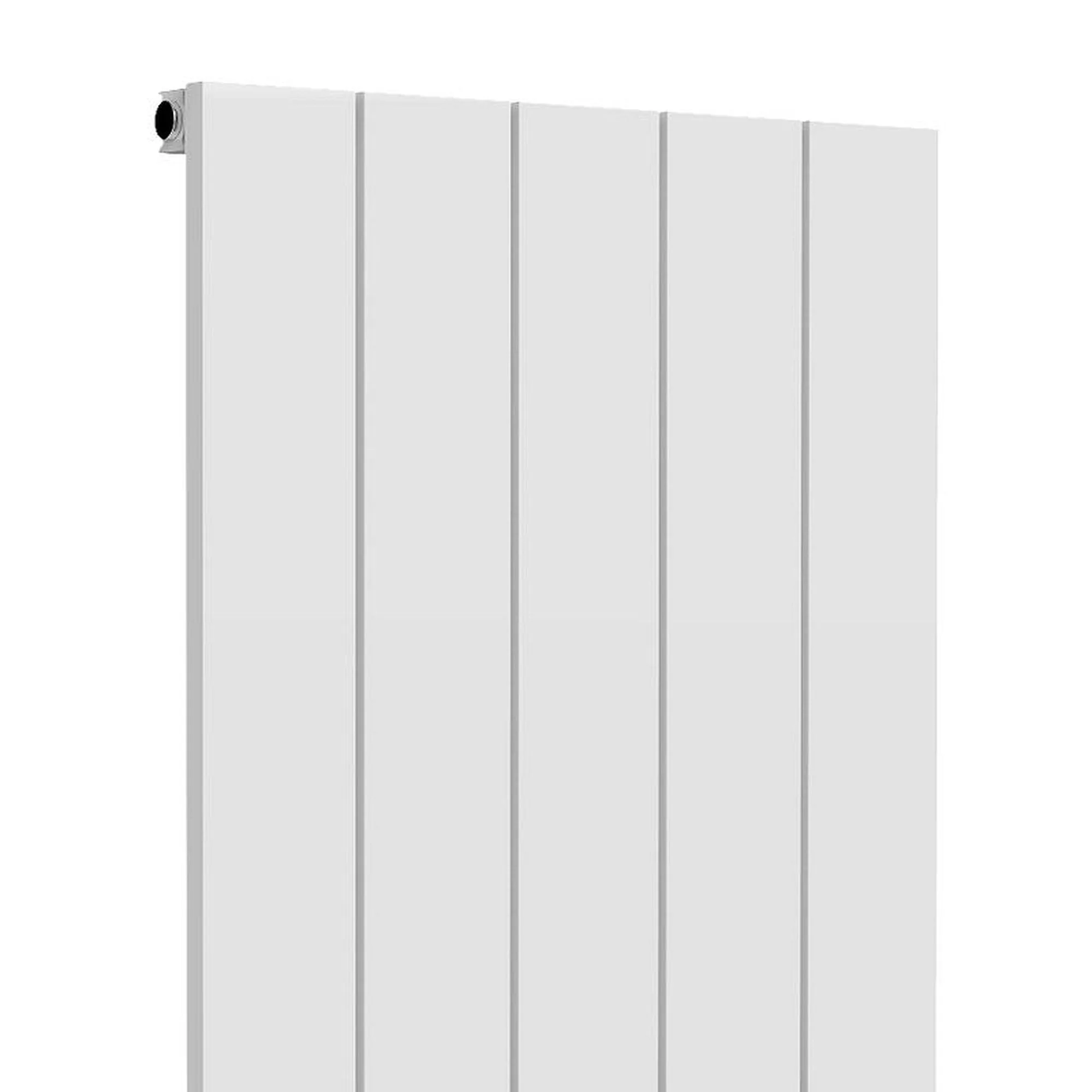 Reina Casina Vertical Aluminium Radiator - Single / 1800 x 375mm - White - Image 2
