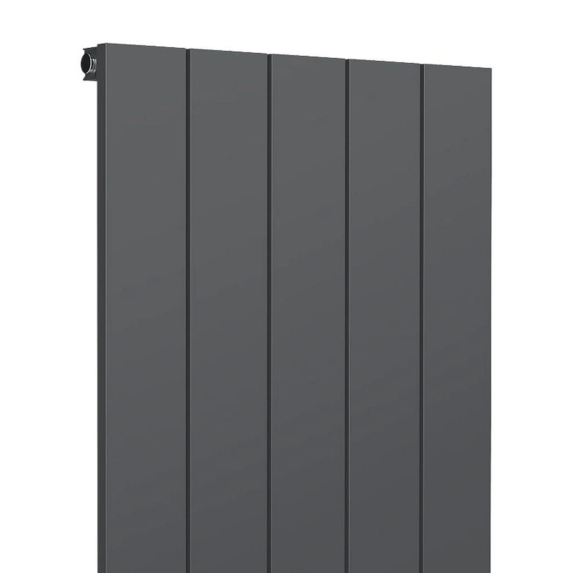 Reina Casina Vertical Aluminium Radiator - Single / 1800 x 660mm - Anthracite - Image 2
