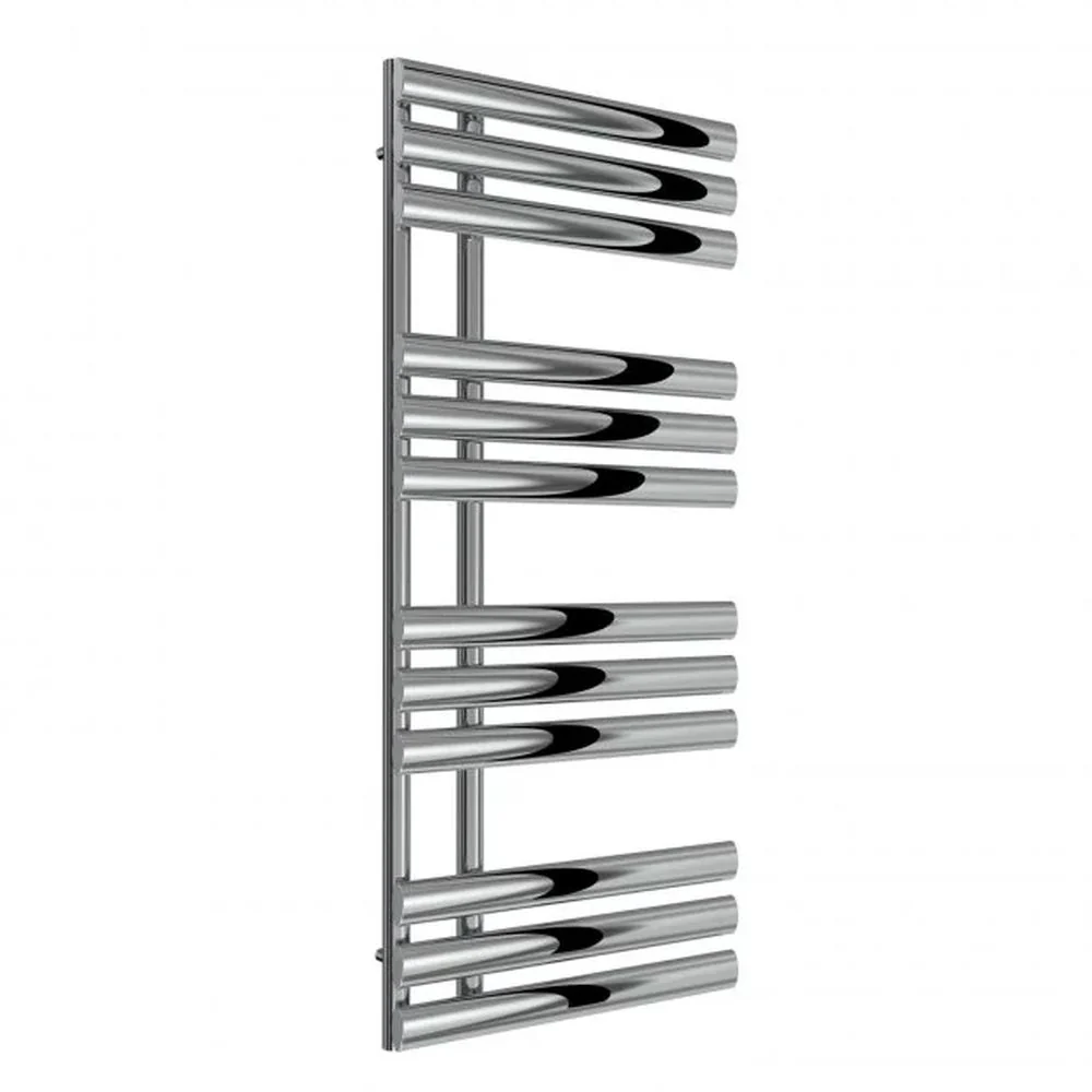 Reina Chisa Designer Heated Towel Rail - 1130 x 500mm - Chrome - Image 2