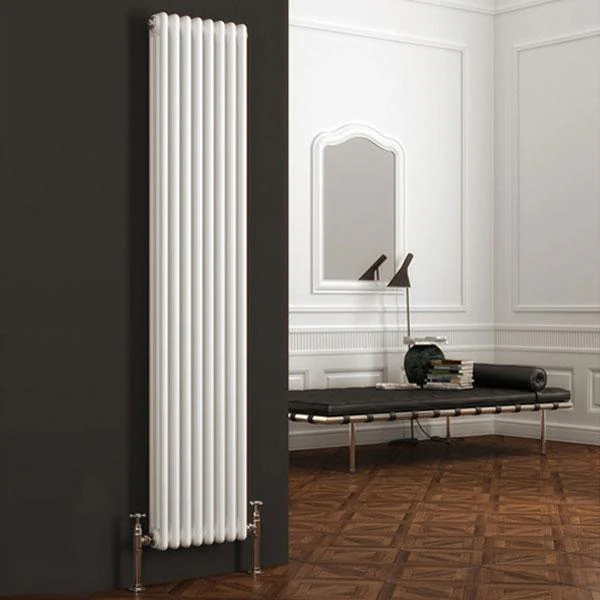 Reina Colona Traditional Column Radiator - 1500 x 290mm (Triple) - White - Image 2