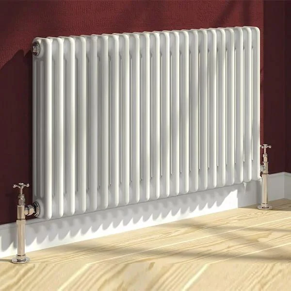 Reina Colona Traditional Column Radiator - 500 x 605mm (Double) - White - Image 2