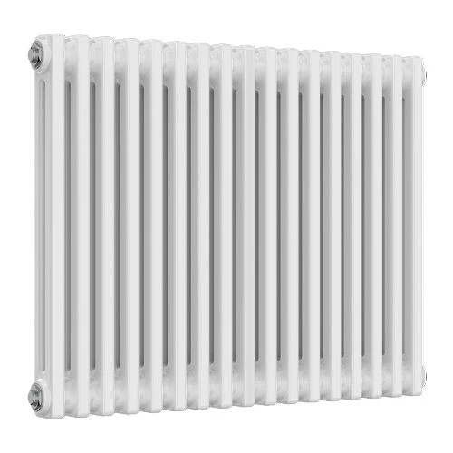 Reina Colona Traditional Column Radiator - 600 x 785mm (Double) - White