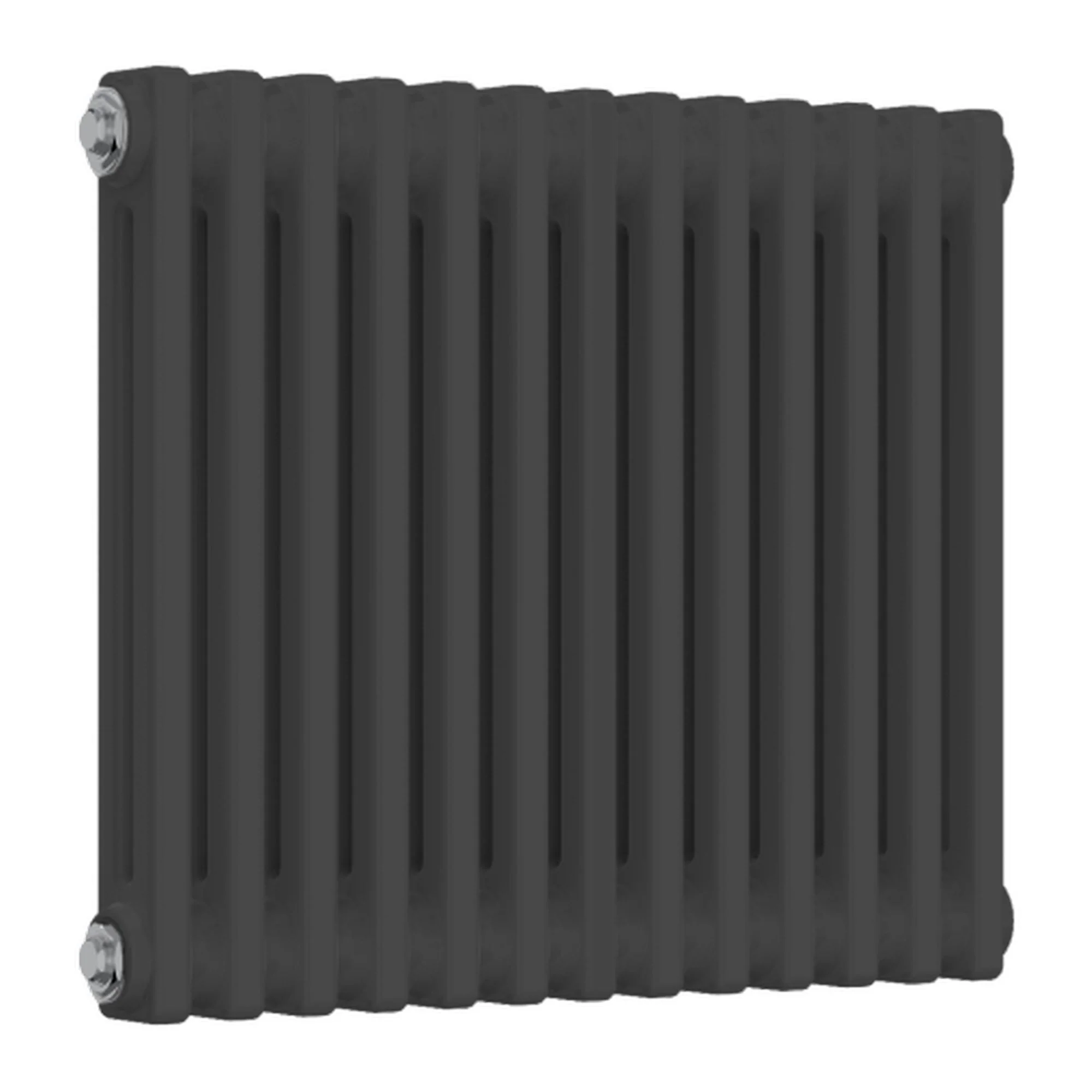 Reina Colona Traditional Column Radiator - 500 x 605mm (Double) - Anthracite