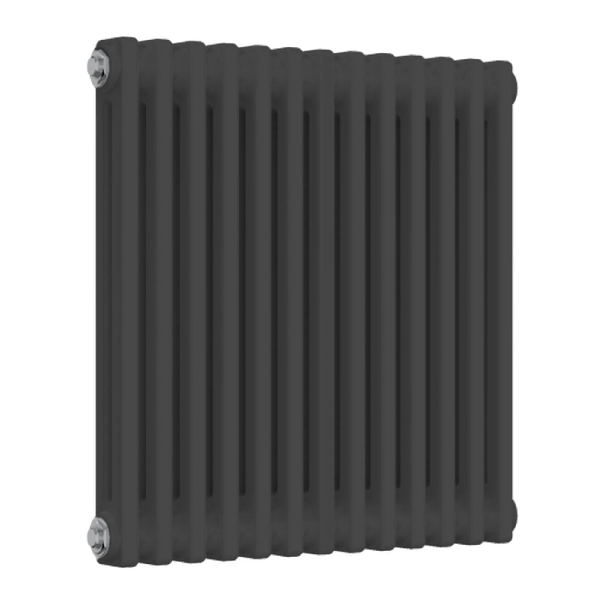Reina Colona Traditional Column Radiator - 600 x 605mm (Double) - Anthracite