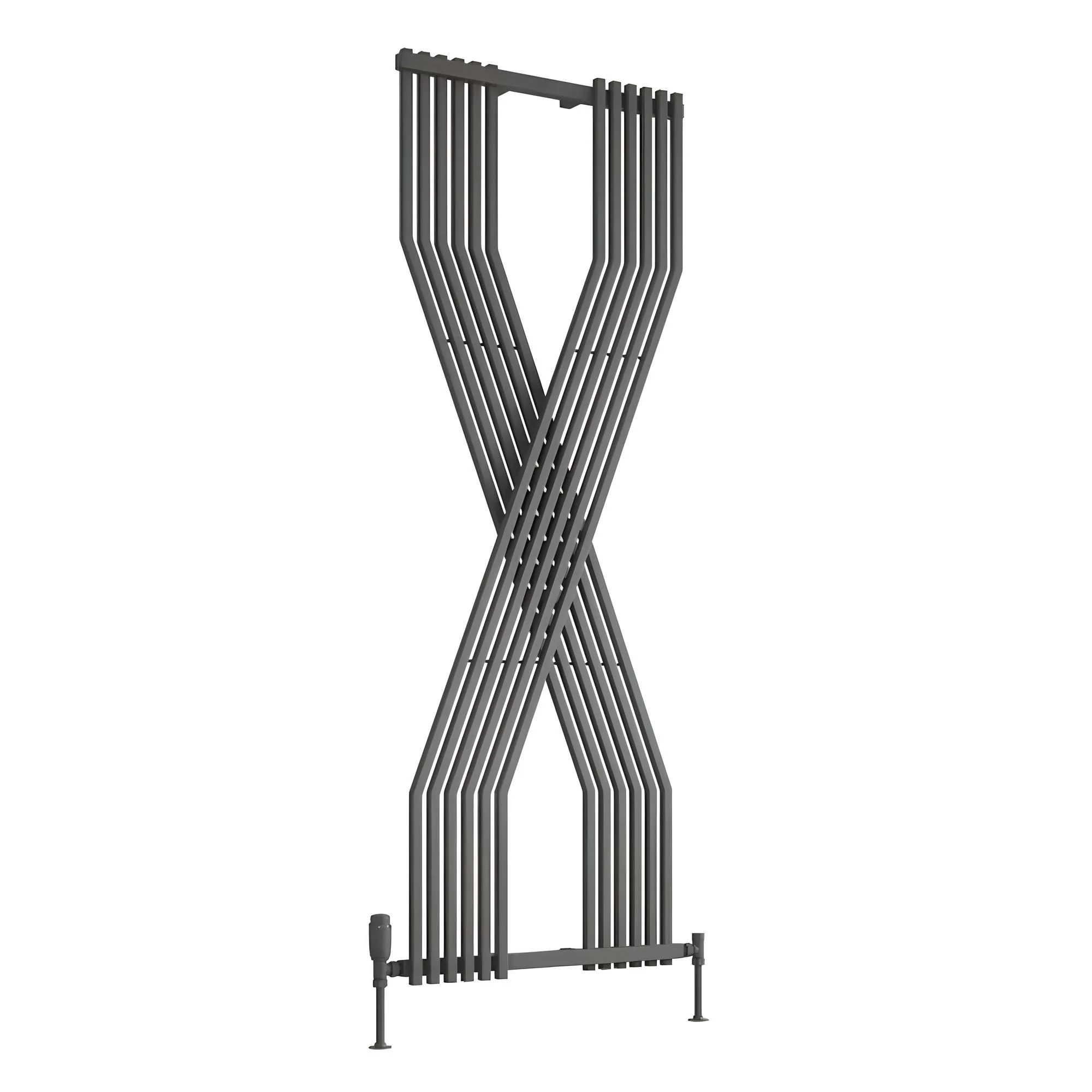 Reina Coredo Vertical Designer Radiator - 1760 x 620mm - Anthracite - Image 2