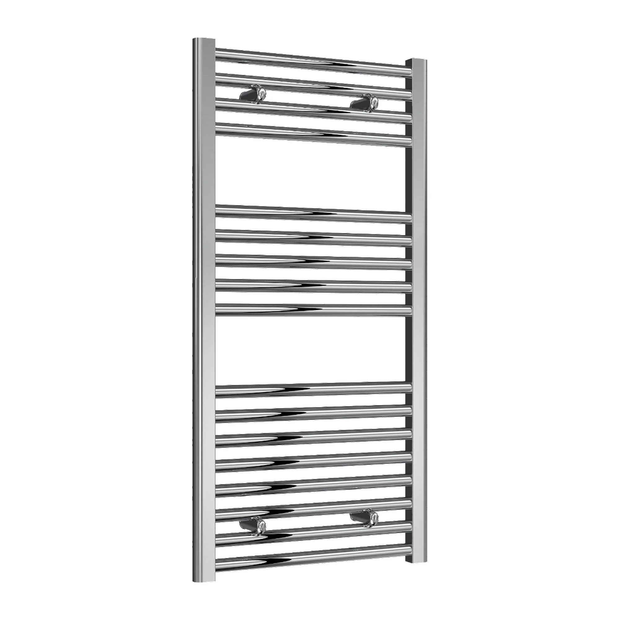 Reina Diva Vertical Flat Heated Towel Rail - Chrome - 1000 x 500mm