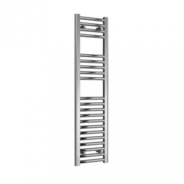 Reina Diva 1200 x 300mm Electric Straight Chrome Heated Towel Rail