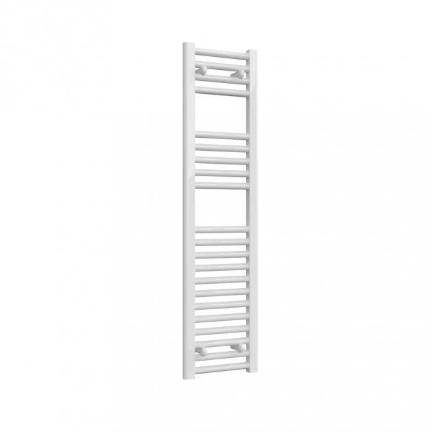 Reina Diva 1200 x 300mm Electric Straight White Heated Towel Rail