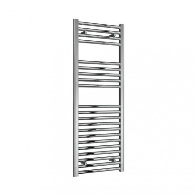Reina Diva 1200 x 450mm Electric Straight Chrome Heated Towel Rail