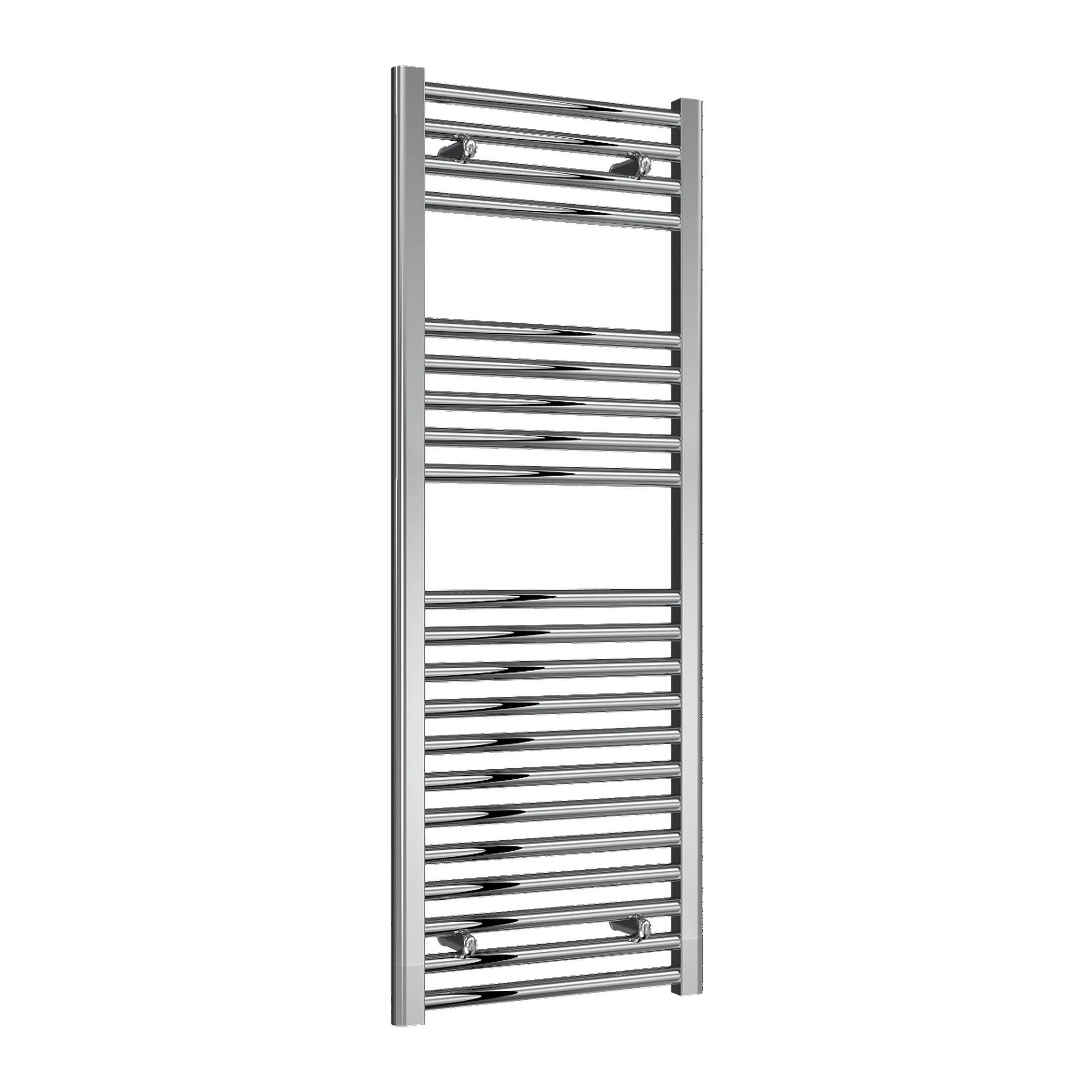 Reina Diva Vertical Flat Heated Towel Rail - Chrome - 1200 x 450mm