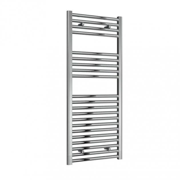 Reina Diva 1200 x 500mm Electric Straight Chrome Heated Towel Rail