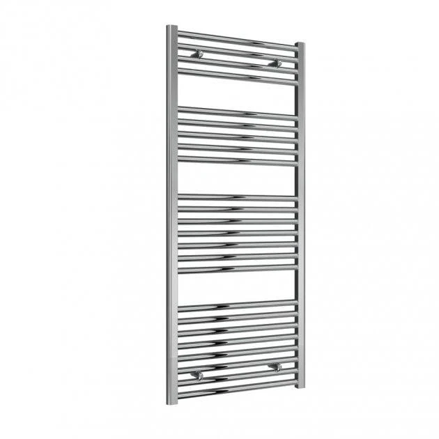 Reina Diva 1400 x 500mm Electric Straight Chrome Heated Towel Rail