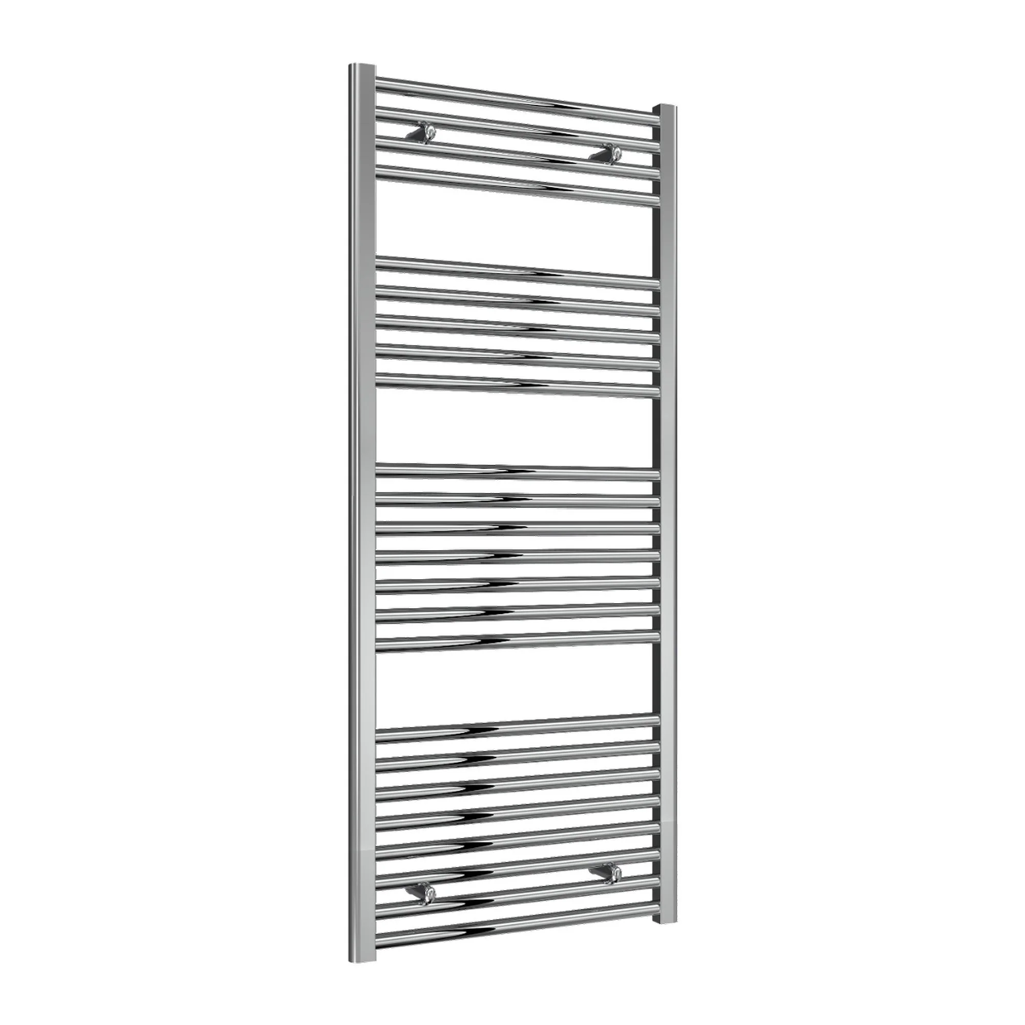 Reina Diva Vertical Flat Heated Towel Rail - Chrome - 1400 x 600mm