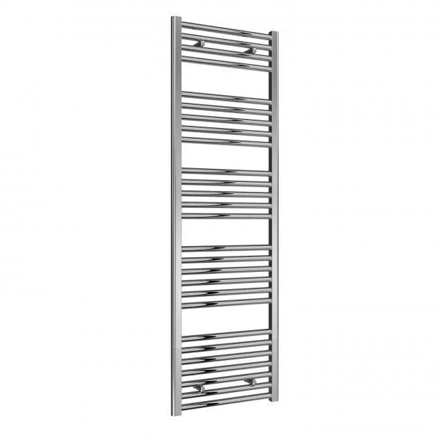 Reina Diva 1600 x 600mm Electric Straight Chrome Heated Towel Rail