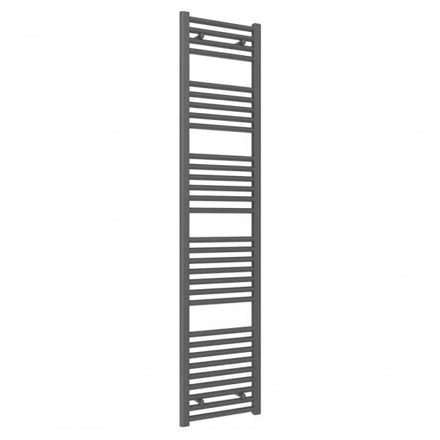 Reina Diva Vertical Flat Heated Towel Rail - Anthracite - 1800 x 400mm