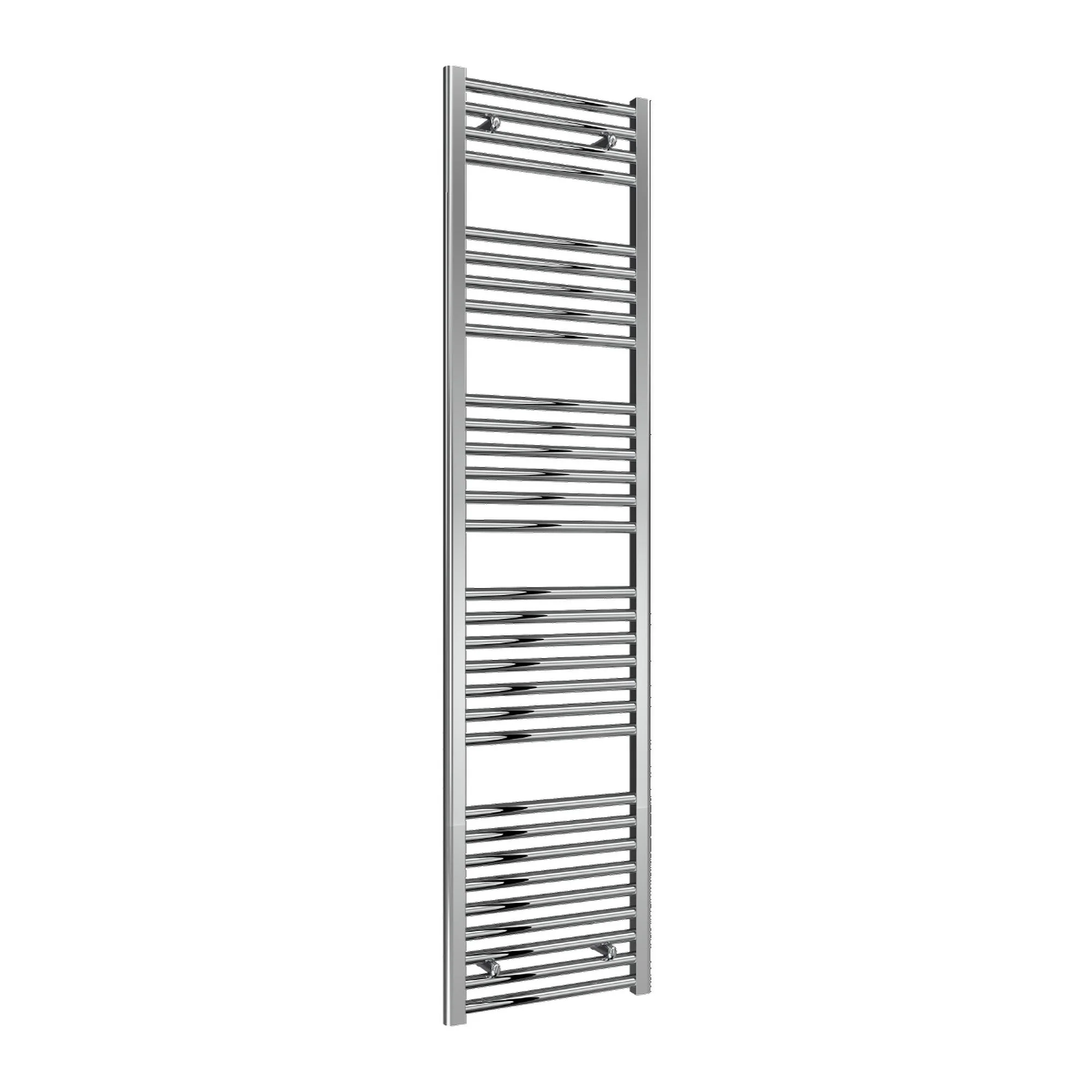 Reina Diva Vertical Flat Heated Towel Rail - Chrome - 1800 x 450mm