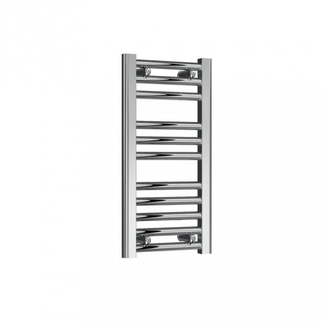 Reina Diva 600 x 300mm Electric Straight Chrome Heated Towel Rail