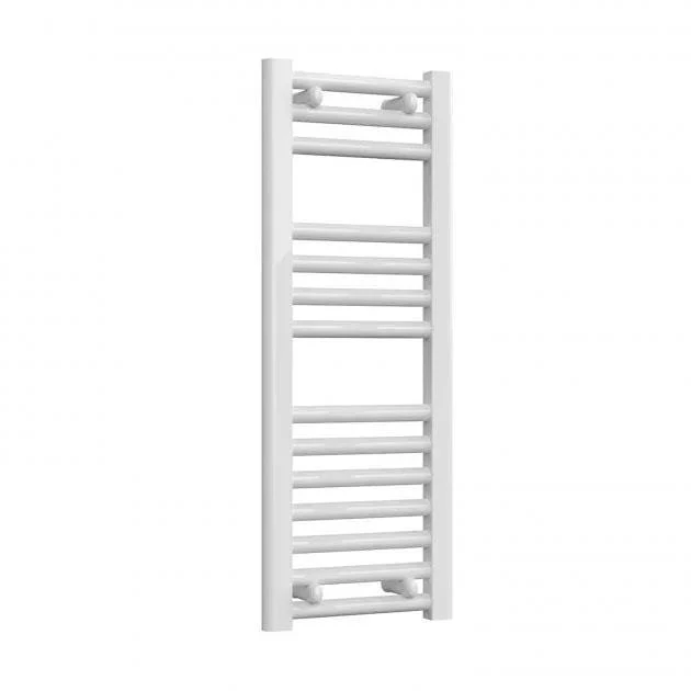 Reina Diva Vertical Flat Heated Towel Rail - White - 800 x 300mm