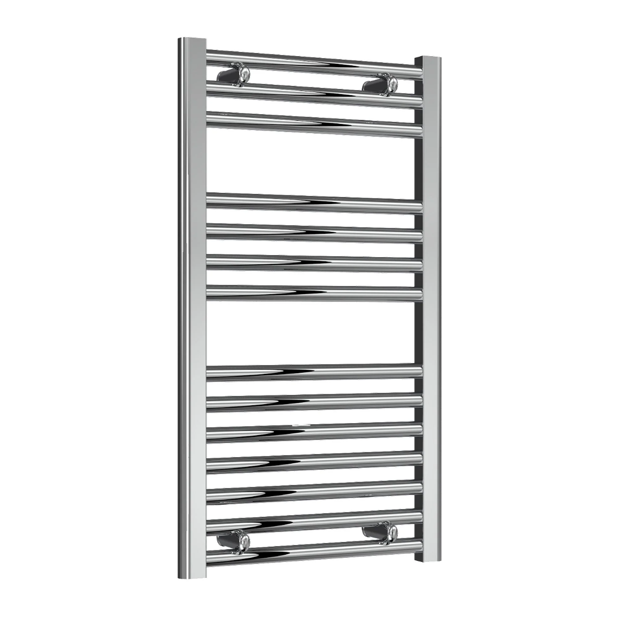Reina Diva Vertical Flat Heated Towel Rail - Chrome - 800 x 450mm