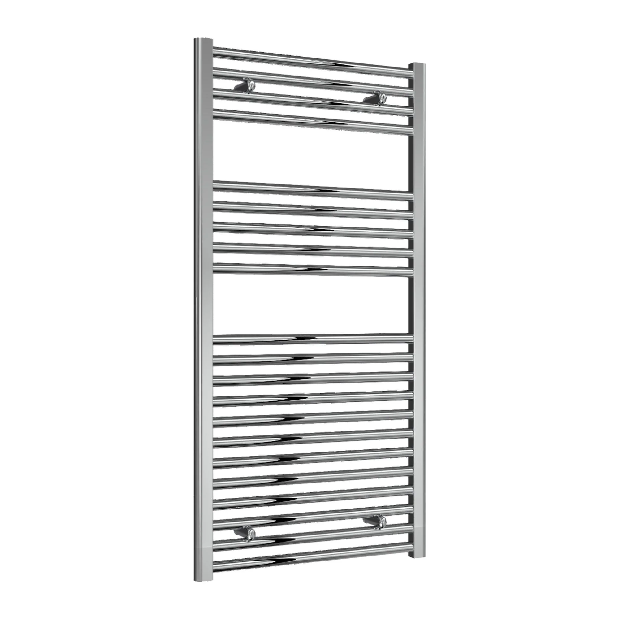 Reina Diva Vertical Flat Heated Towel Rail - Chrome - 1200 x 600mm
