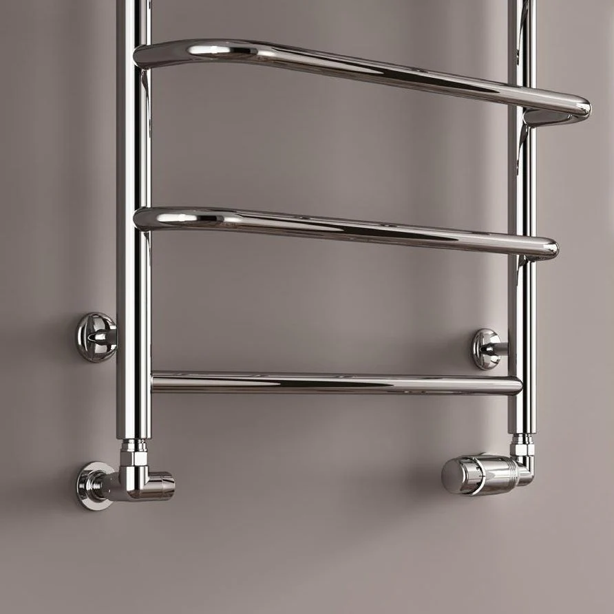 Reina Elvo Designer Heated Towel Rail - Polished Stainless Steel - Image 2