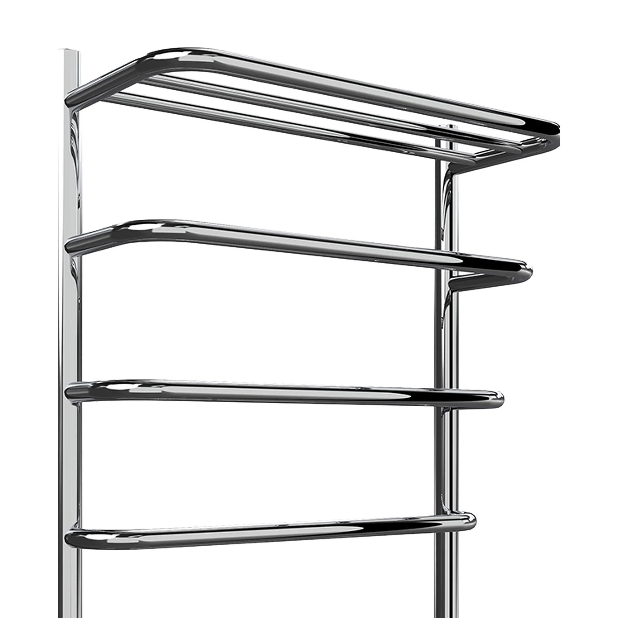 Reina Elvo Designer Heated Towel Rail - Polished Stainless Steel - Image 4