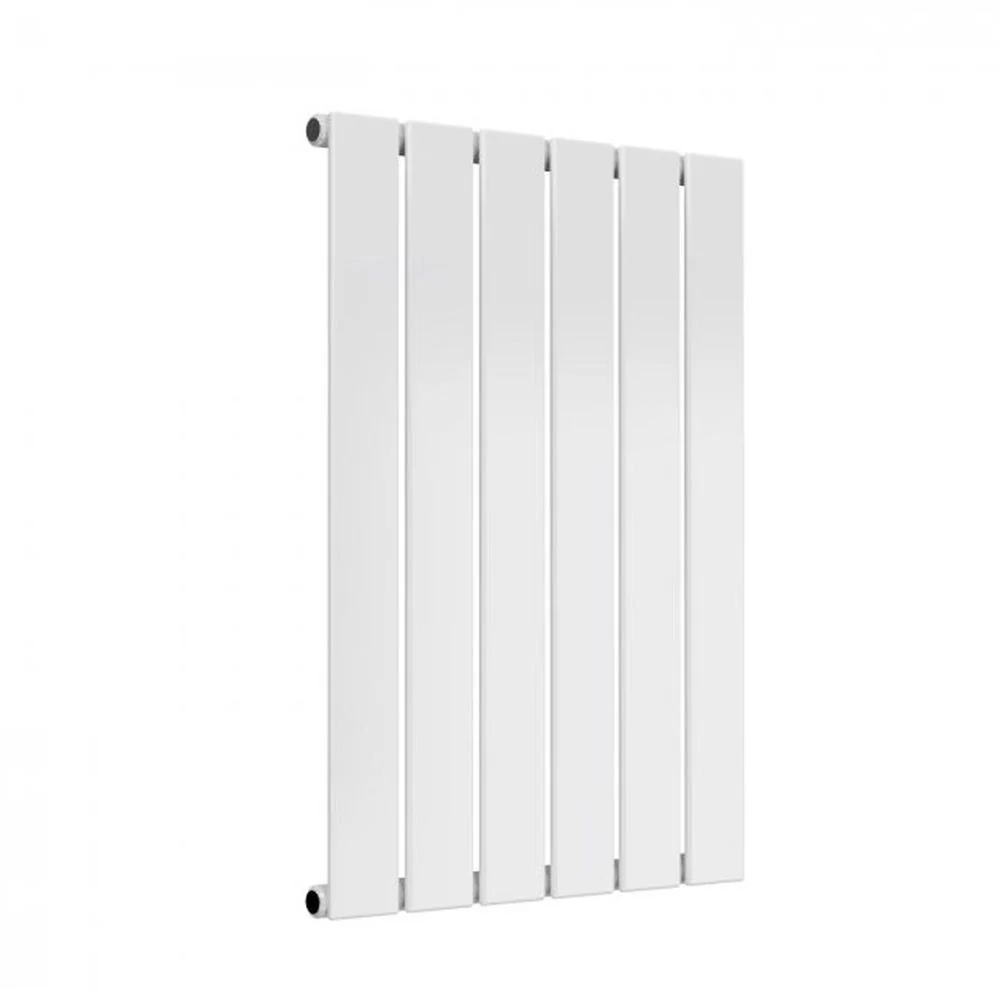 Reina Flat Horizontal Single Designer Radiator - 600 x 440mm - White