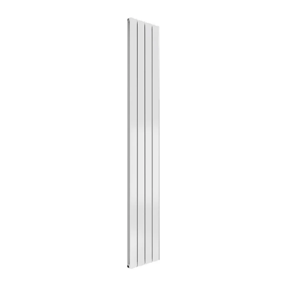Reina Flat Vertical Mild Steel Double Column Radiator 1800 x 292 - White