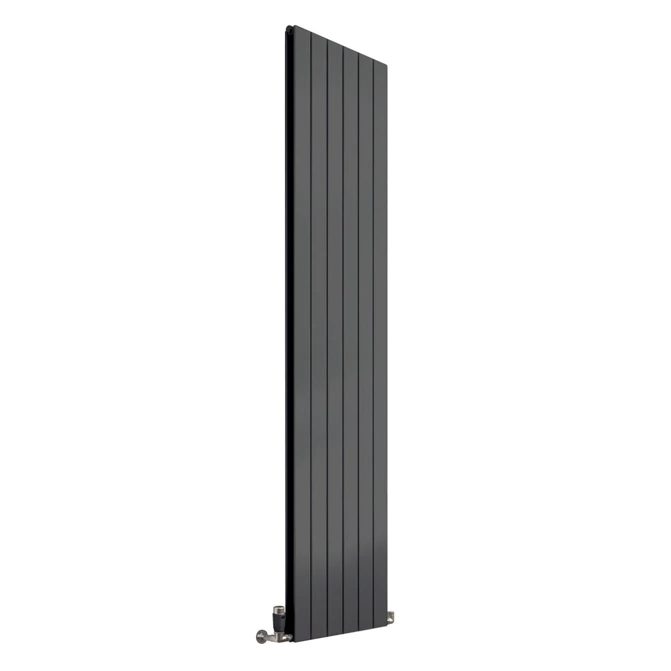 Reina Flat Vertical Mild Steel Double Column Radiator 1800 x 440 - Anthracite