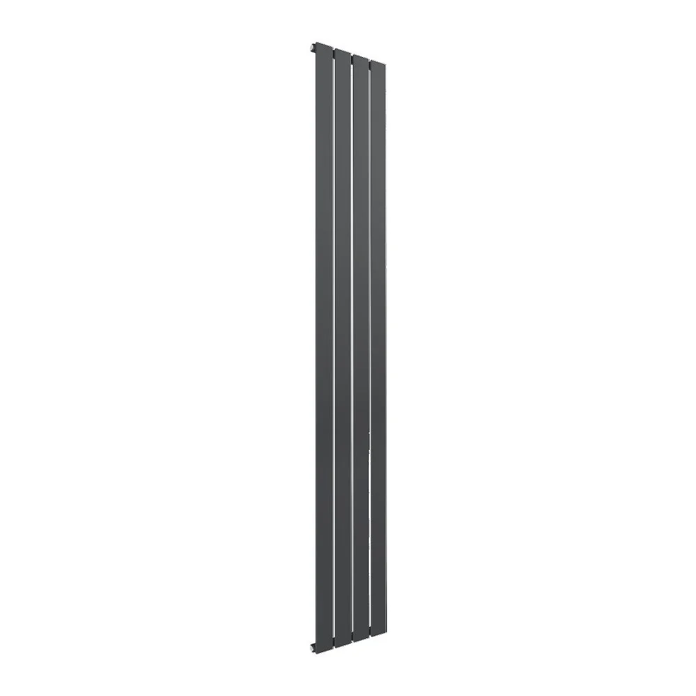 Reina Flat Vertical Mild Steel Single Column Radiator 1800 x 292 - Anthracite